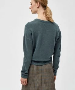 Desires Aurora O-neck Pullover - TROOPER BLUE