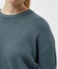 Desires Aurora O-neck Pullover - TROOPER BLUE