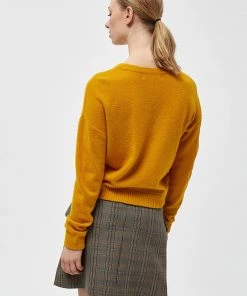 Desires Aurora O-neck Pullover - NARCISSUS YELLOW