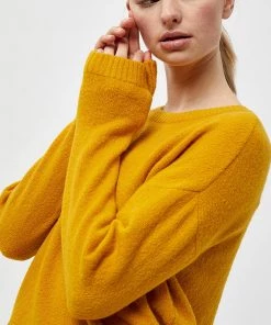 Desires Aurora O-neck Pullover - NARCISSUS YELLOW