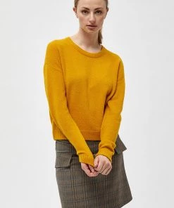 Desires Aurora O-neck Pullover - NARCISSUS YELLOW