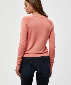 Desires Benelli Pullover - BURN CORAL Knits & Cardigans