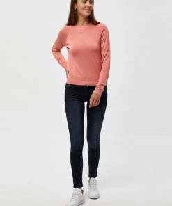 Desires Benelli Pullover - BURN CORAL Knits & Cardigans