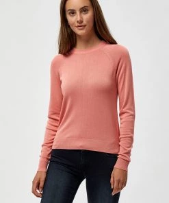 Desires Benelli Pullover - BURN CORAL Knits & Cardigans