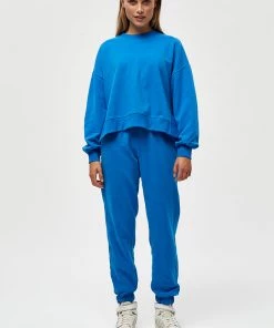 Desires Biano O-neck Sweatshirt - FRENCH BLUE