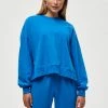Desires Biano O-neck Sweatshirt - FRENCH BLUE