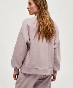 Desires Biano O-neck Sweatshirt - MAUVE SHADOWS