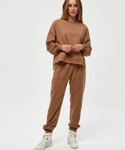 Desires Biano Sweatpants - TOBACCO BROWN