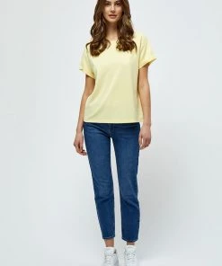 Desires Tops & T-shirts Bini Tee - PALE YELLOW