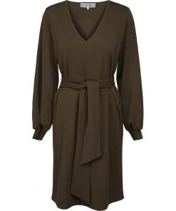 Desires Bini V-neck Dress - TARMAC