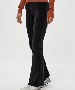 Desires Pants Britt Flared Leggings - BLACK