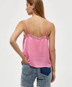 Desires Cam Top - Dark Pink Tops & T-shirts