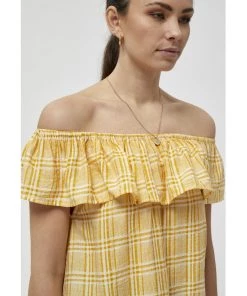 Desires Danessa Top - RAFFIA YELLOW Tops & T-shirts