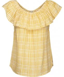 Desires Danessa Top - RAFFIA YELLOW Tops & T-shirts