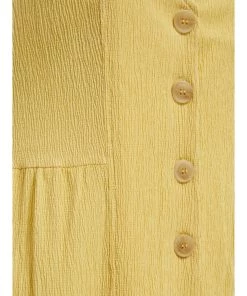 Desires Daniella Dress - RAFFIA YELLOW