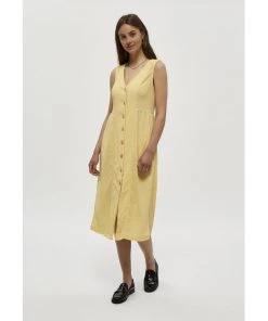 Desires Daniella Dress - RAFFIA YELLOW