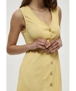 Desires Daniella Dress - RAFFIA YELLOW