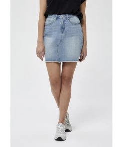 Desires Skirts Danna Denim Skirt - LIGHT BLUE WASH