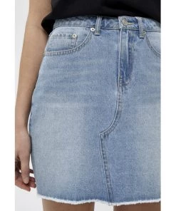 Desires Skirts Danna Denim Skirt - LIGHT BLUE WASH