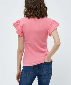 Desires Dareen GOTS Ruche Tee - Pink Lemonade