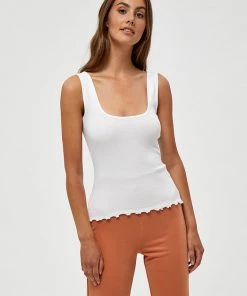 Desires Dareen GOTS Top - WHITE New In