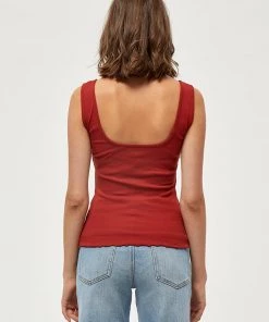 Desires Dareen GOTS Top - Burnt Red