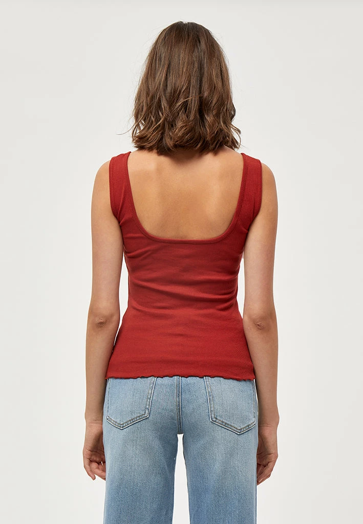 Desires Dareen GOTS Top - Burnt Red 2 Desires Dareen GOTS Top - Burnt Red