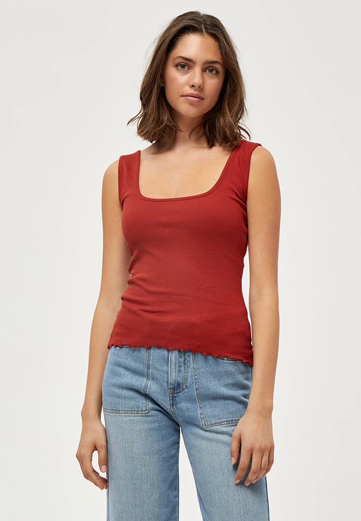 Desires Dareen GOTS Top - Burnt Red 1 Desires Dareen GOTS Top - Burnt Red