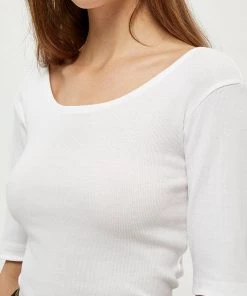 Desires Tops & T-shirts Dareen Organic Open Back Tee - WHITE