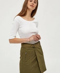 Desires Tops & T-shirts Dareen Organic Open Back Tee - WHITE