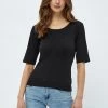 Desires Tops & T-shirts Dareen Organic Open Back Tee - BLACK