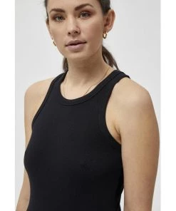 Desires Dareen Organic Rib Dress - BLACK
