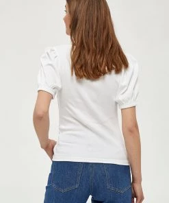 Desires Tops & T-shirts Dareen Organic Square Neck Tee - WHITE