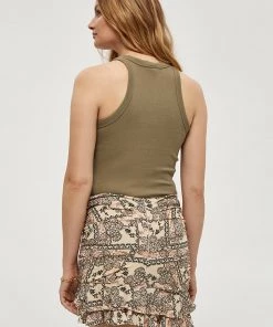 Desires Tops & T-shirts Dareen Organic Tank Top - MERMAID GREEN