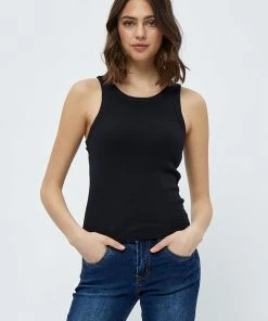 Desires Dareen Organic Tank Top - BLACK
