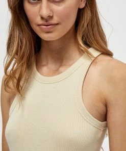 Desires Tops & T-shirts Dareen Organic Tank Top - OYSTER GRAY