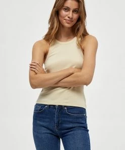 Desires Tops & T-shirts Dareen Organic Tank Top - OYSTER GRAY