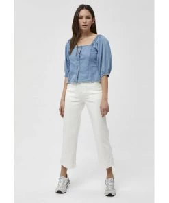 Desires Daya Blouse - LIGHT BLUE WASH