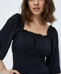 Desires Debbi Smock Dress - BLACK New In