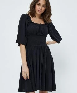 Desires Debbi Smock Dress - BLACK New In