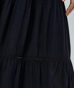 Desires Debbi Smock Skirt - BLACK