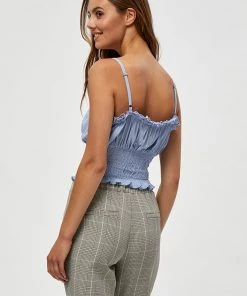 Desires Debbi Smock Top - Serenity Blue