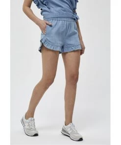 Desires Deeda Shorts - MID BLUE DENIM