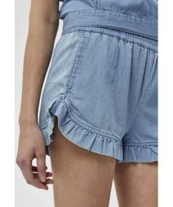 Desires Deeda Shorts - MID BLUE DENIM