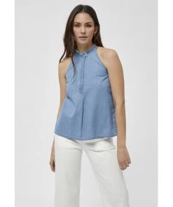 Desires Tops & T-shirts Deeda Top - MID BLUE DENIM