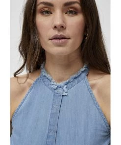 Desires Tops & T-shirts Deeda Top - MID BLUE DENIM