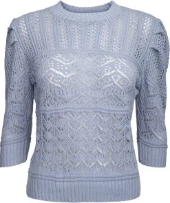 Desires Denice O-neck Pullover - FOREVER BLUE
