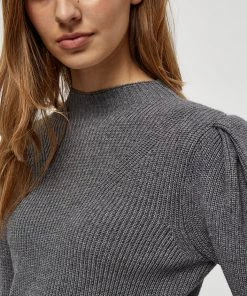 Desires Dita Funnelneck Pullover - GREY MEL