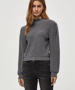 Desires Dita Funnelneck Pullover - GREY MEL