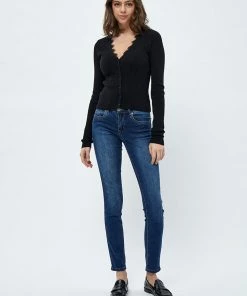 Desires Knits & Cardigans Dita Lace Cardigan - BLACK